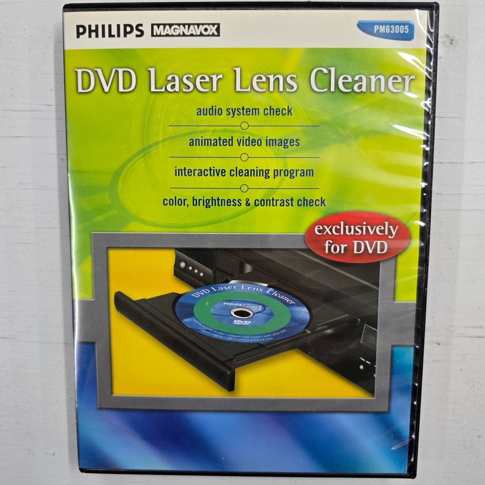 Philips Magnavox DVD Laser Lens Cleaner Cleaning Kit